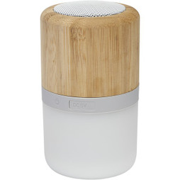 EgotierPro 124151 - Aurea Bluetooth®-højttaler af bambus med lys 