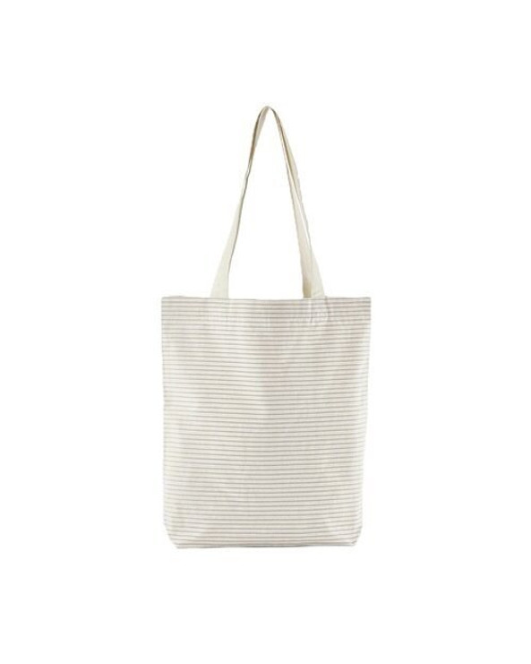 Westford Mill W251 - STRIPPED ORGANIC COTTON TOTE
