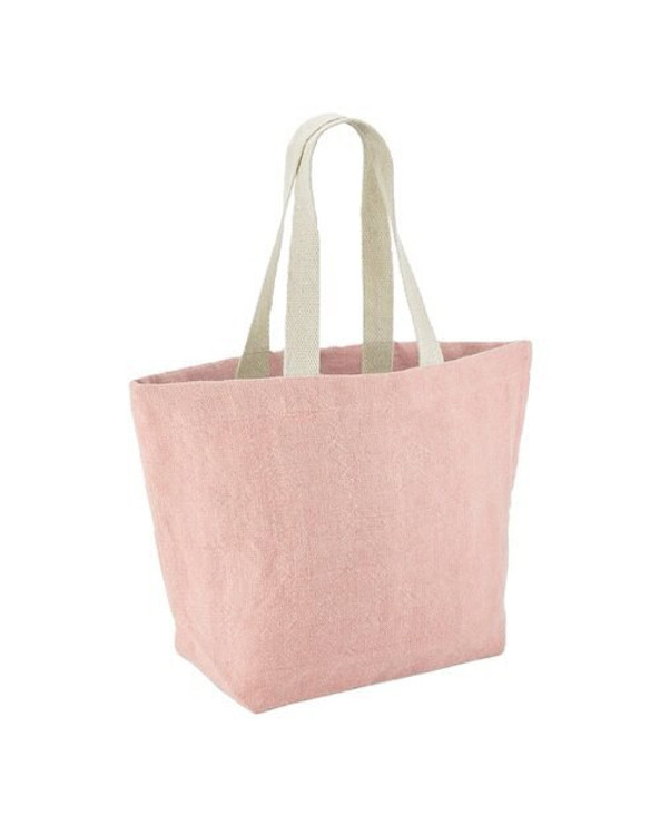 Westford mill W466 - Eco-Friendly Soft Washed Jute Beach Tote Bag