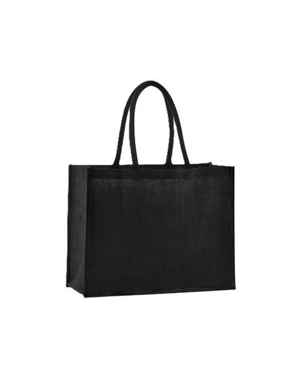 Westford mill W470 - Eco-Friendly Starched Jute Shopper with Cotton Handles