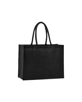 Westford mill W470 - Eco-Friendly Starched Jute Shopper with Cotton Handles