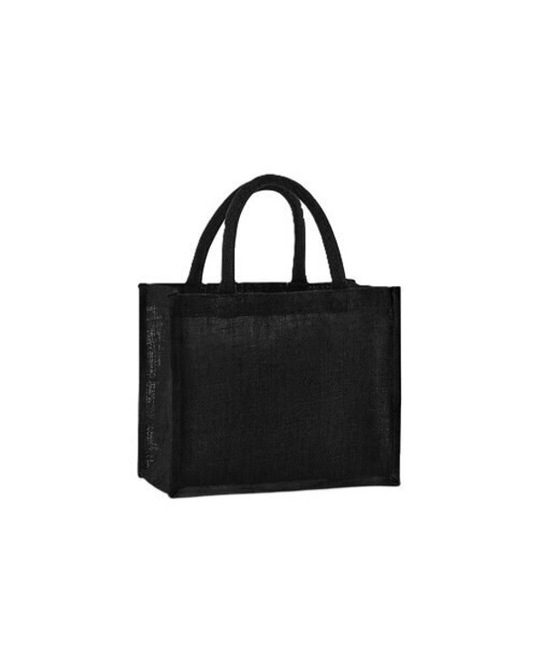 Westford mill W473 - Eco-Friendly Starched Jute Tote with Cotton Handles