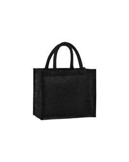 Westford mill W473 - Eco-Friendly Starched Jute Tote with Cotton Handles