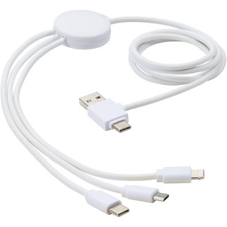 Pure 5-in-1 charging cable with antibacterial additive - EgotierPro 124184
