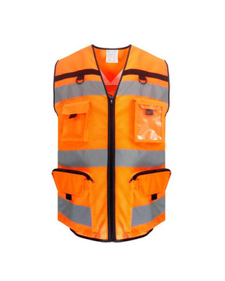 Yoko HVW108 - High-Visibility Rip Stop Tool Vest with Multiple Pockets