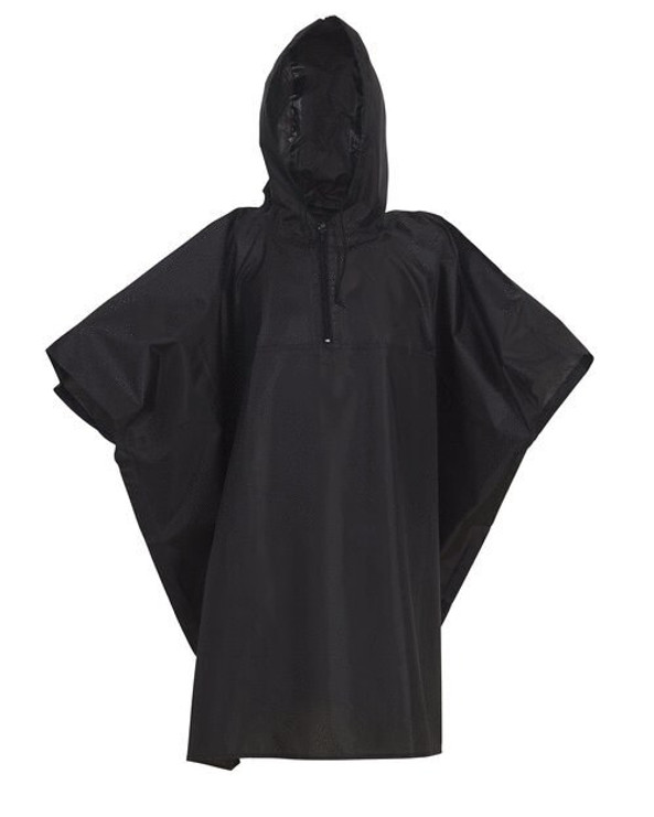 Yoko HVS470 - Lightweight Showerproof Event Poncho with Pouch