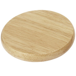 EgotierPro 113201 - Scoll wooden coaster with bottle opener