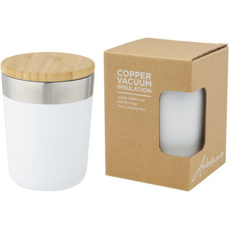 Eco-Friendly Copper Insulated Tumbler with Bamboo Lid - EgotierPro 100670