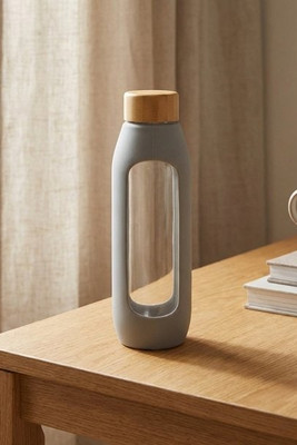 Tidan 600 ml borosilicate glass bottle with silicone grip - EgotierPro 100666