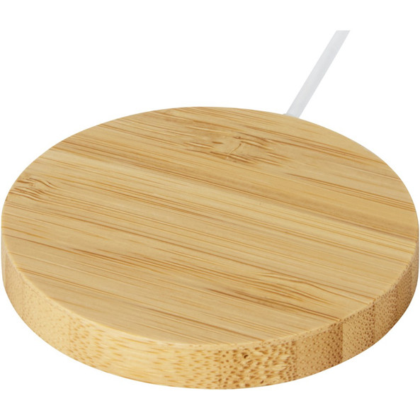 EgotierPro 124188 - Atra 10W bamboo magnetic wireless charging pad