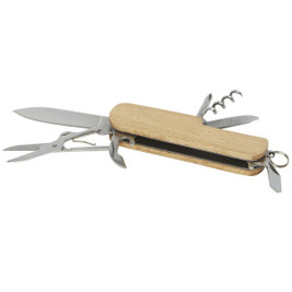 EgotierPro 104510 - Richard 7-function wooden pocket knife