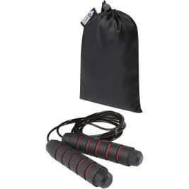 EgotierPro 127021 - Austin soft skipping rope in recycled PET pouch