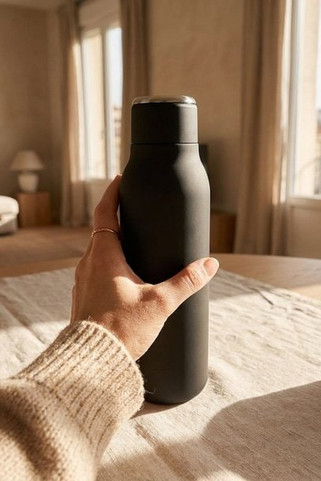 Marka 600 ml kuparityhjiöeristetty pullo metallisilmukalla - EgotierPro 100672