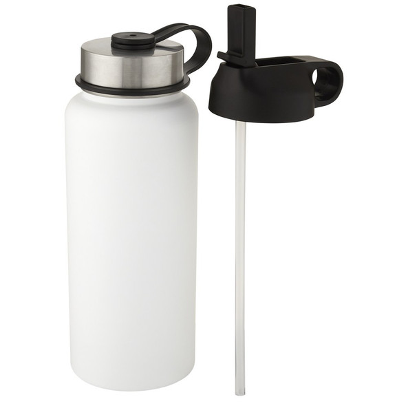 EgotierPro 100682 - Supra 1 L copper vacuum insulated sport bottle with 2 lids