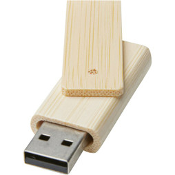 EgotierPro 123747 - Pen USB de 8GB em bambu "Rotate"