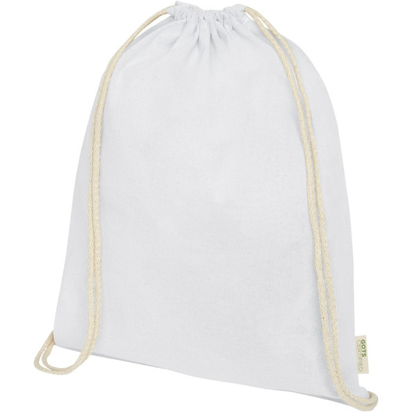 EgotierPro 120612 - Sac à Cordon en Coton Bio Orissa 5L Résistant