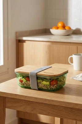 Seasons 113276 - Roby glasmadkasse med bambuslåg