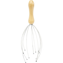 EgotierPro 126199 - Hator Kopfmassagegerät aus Bambus