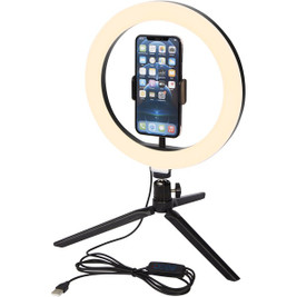 EgotierPro 124248 - Professionelt Selfie Ringlys med Justerbar Tripod