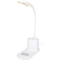 EgotierPro 124249 - Multifunktionale LED-Schreibtischlampe mit Qi-Ladegerät