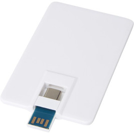 EgotierPro 123749 - Duo Slim 32 GB USB drev med Type-C og USB-A 3.0