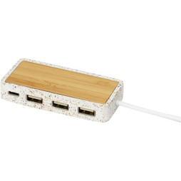 EgotierPro 124277 - Hub USB 2.0 "Terrazzo"