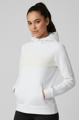 Elevate Life 39473 - Sayan womens half zip anorak hooded sweater