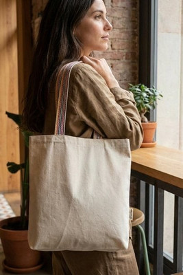 Rainbow 180 g/m² recycled cotton tote bag 5L - EgotierPro 120642