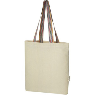 Sac shopping Rainbow de 5 l en coton recyclé 180 g/m² - EgotierPro 120642
