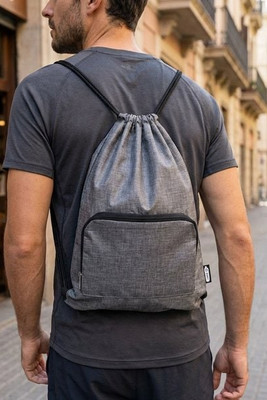 Ash recycled foldable drawstring bag 7L - EgotierPro 120646