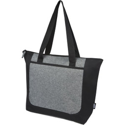 EgotierPro 120657 - Reclaim GRS gerecyclede tweekleurige draagtas met rits 15 L