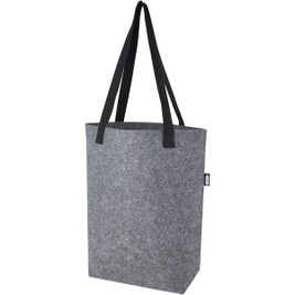 EgotierPro 120662 - Bolsa Tote de Feltro Reciclado com Fundo Largo 12L