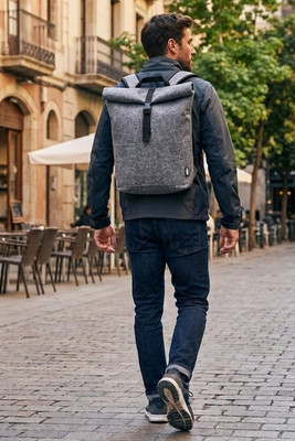 Felta GRS recycled felt roll-top bike bag 13L - EgotierPro 120663