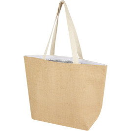 EgotierPro 120675 - Juta 300 g/m² jute cooler tote bag 12L