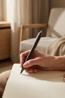 Fabianna crush paper ballpoint pen (black ink) - EgotierPro 107821