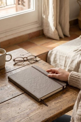 Fabianna crush paper hard cover notebook - EgotierPro 107812