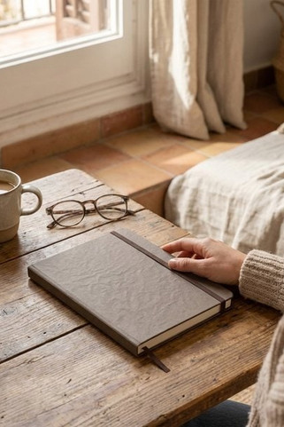 Fabianna crush paper hard cover notebook - EgotierPro 107812