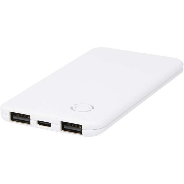 EgotierPro 124319 - Slender 4000 mAh flache Dual Powerbank
