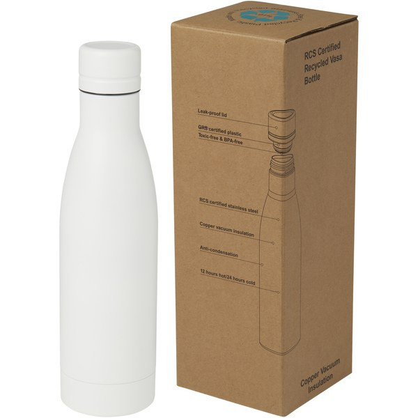 Vasa 500 ml Recyklovaná Nerezová Láhev s Měděnou Izolací - EgotierPro 100736