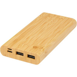 EgotierPro 124323 - Tulda bamboe powerbank 10,000 mAh