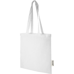 EgotierPro 120695 - Tote bag in cotone riciclato GRS da 140 g/m2 Madras - 7L