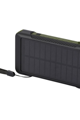 Soldy 10.000 mAh RCS powerbank af genvundet plast med solcelledynamo - EgotierPro 124346
