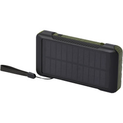 EgotierPro 124346 - Soldy 10.000 mAh Grøn Sol Dynamo Powerbank