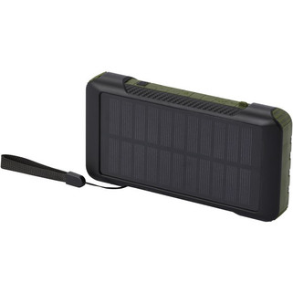 Soldy 10.000 mAh RCS recycled plastic solar dynamo power bank - EgotierPro 124346