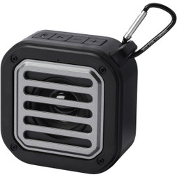 EgotierPro 124347 - Caixa de Som Solar Bluetooth 3W com Carabiner e Lanterna
