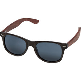 EgotierPro 127043 - Eco-Friendly Retro Coffee Fiber Sunglasses