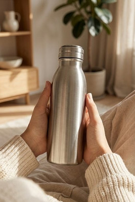 Eco-Friendly 700ml Stainless Steel Water Bottle with Loop - EgotierPro 100792