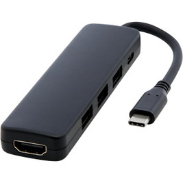 EgotierPro 124368 - Eco-Friendly USB-C Multimedia Adapter with 4K HDMI