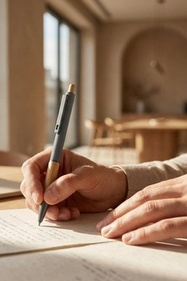 Darius Kugelschreiber aus recyceltem Aluminium (schwarze Mine) - EgotierPro 107877