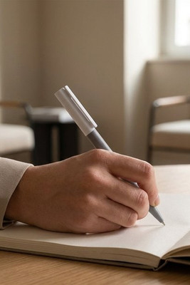 Unix recycled plastic ballpoint pen (blue ink) - EgotierPro 107896